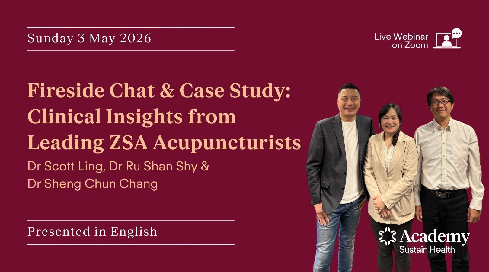 Fireside Chat & Case Study: Clinical Insights from Leading ZSA Acupuncturists