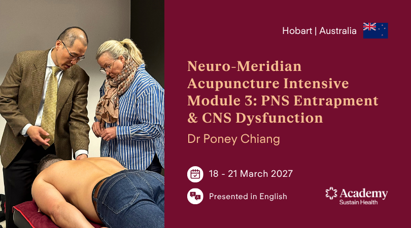 Neuro-Meridian Acupuncture Intensive: Module 3 — Hobart 2027